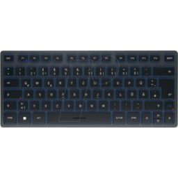 CHERRY JK-7100DE-22 - Teclado, Bluetooth, azul, compacto, DE