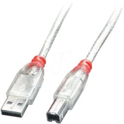 LINDY 41753 - Cable USB 2.0, a macho a macho B macho, 2 m