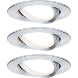 PAULMANN PLM 93487 - Foco empotrado led NOVA 3 x 6,5 W, 2700 K, aluminio
