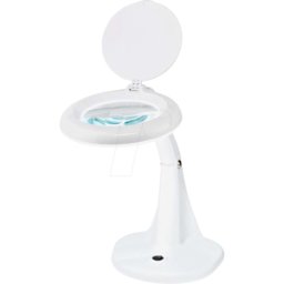 NEDIS N MAGL1WT - Lupenleuchte, LED, Ø 100 mm Echtglaslinse, 3 und 12 Dioptrien