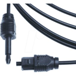 FREI LWL TOS 10 - Cable Toslink, conector Toslink a conector Mini de 3,5 mm, 2 m