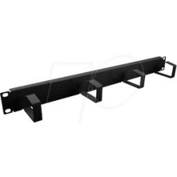 EFB-ELEKTRONIK BOX 699995TS - Panel de guía de cables - 4 patillas, negro mate, 1U