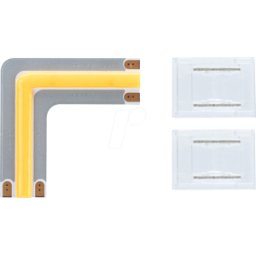 PAULMANN PLM 71122 - Conector de esquina MaxLED 1000 Edge Full-Line COB, 2700 K..