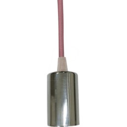 V-TAC VT-3789 - Chrome metal cup pendant Light-pink