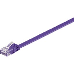 GOOBAY 96313 - Cable plano Cat.6a violeta 1 m