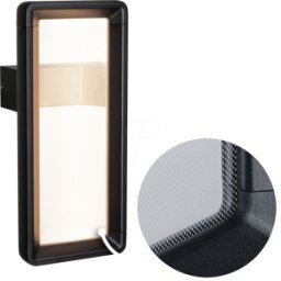 PAULMANN PLM 93109 - Luminaria mural exterior Reana, 3 W, 130 lm, 3000 K, antracita