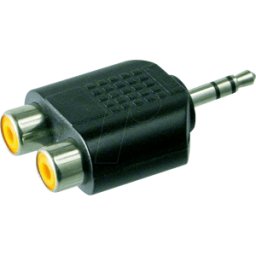FREI NTA 105 - Conector macho jack estéreo de 3,5 mm a 2 conectores hembra RCA