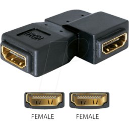 DELOCK AD HDMI BBLG - Adaptador, toma HDMI a toma HDMI