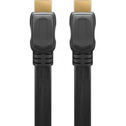 GOOBAY 61281 - Cable plano HDMI™ de alta velocidad con Ethernet, 5 m