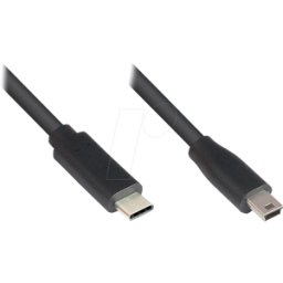 GOOD CONNECTIONS GC 3310-CM018 - Cable USB 2.0, conector C a conector Mini B, 1,8 m
