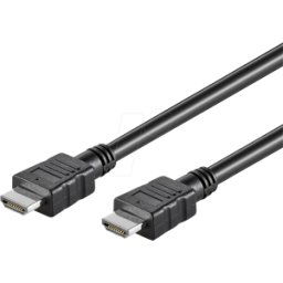 GOOBAY 58444 - Cable HDMI de alta velocidad con Ethernet, 7,5 m, 4K@30Hz, negro