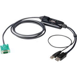 ATEN CV190 - Cable adaptador KVM, VGA, DisplayPort, USB