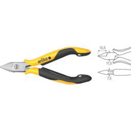 WIHA 26821 - Cortador lateral ESD Profesional, 115 mm