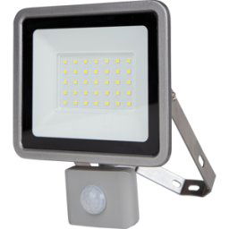 REV RITTER REV 2707616020 - Proyector LED, 30 W, 2550 lm, 6500 K, IP44, Sensor, plata