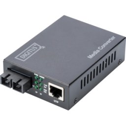 DIGITUS DN821211 - Convertidor multimedia, Gigabit Ethernet, RJ45 / SC Duplex