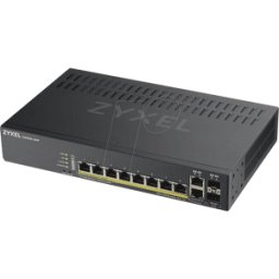 ZYXEL GS19208HPV - Switch, 10 puertos, Gigabit Ethernet, RJ45/SFP, PoE