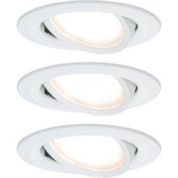 PAULMANN PLM 93485 - Luminaria de encastre LED Nova 3 x 6,5 W, 2700 K, blanco mate