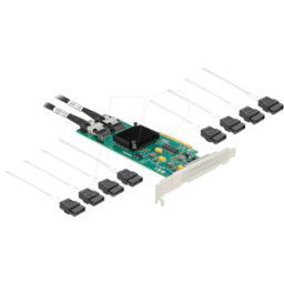 DELOCK 90061 - SATA Tarjeta PCI Express x8 de 8 puertos con cable de conexión