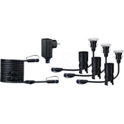 PAULMANN PLM 93697 - Juego de base Plug&Shine; Mini IP65, 3000K, 3x2.5 W..