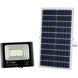 V-TAC VT-94012 - Foco LED con panel solar, 35 W, 6000 K.