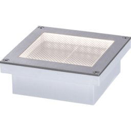 PAULMANN PLM 94238 - Luz solar LED, luz de piso empotrada, plata, IP67