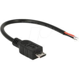 DELOCK 82697 - Cable USB 2.0, conector Micro B a 2 extremos de cable abiertos