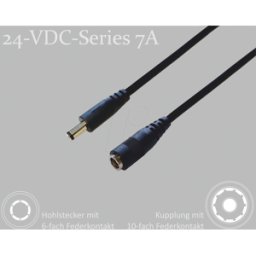 BKL 075915-4000 - Cable adaptador, 4000 mm, conector de CC a acoplamiento de CC