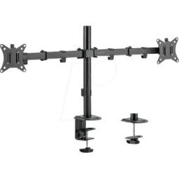 LOGILINK BP0172 - Soporte para monitor, 2 pantallas, 17'' - 32'', 376 mm, montaje en