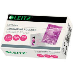 LEITZ 33810-2 - Láminas de laminación, para tarjeta de crédito, 86