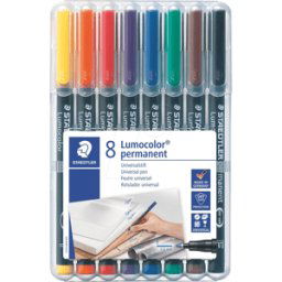 STAEDTLER 318WP8 - Pluma universal permanente F, set, 8 colores