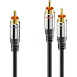 SONERO SON AC900-050 - Cable de subwoofer RCA, enchufe RCA > 2x enchufe, 5 m..