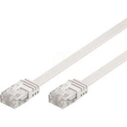 GOOBAY 96336 - Cable plano Cat.6a blanco 3 m