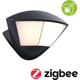 PAULMANN PLM 94864 - Luminaria mural exterior Capea, 10 W, 840 lm, 2200-3000 K, Zigbe