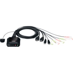 ATEN CS22H - Conmutador KVM de 2 puertos, HDMI, audio