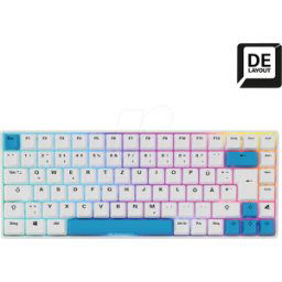 SHARKOON SHARK SGK50S3PBT - Teclado para juegos, USB, RGB, PBT, Hot Swap
