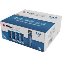 AGFAPHOTO AGFA ALK AAA100 - Power, pila alcalina, AAA (Micro), paquete de 100