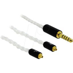 DELOCK 85846 - Cable de conector jack de 5 patillas de 4,4 mm > 2 conectores MM