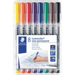 STAEDTLER 316WP8 - Pluma no permanente F, 0,6 mm, set, 8 colores