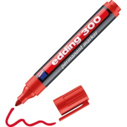 EDDING 300RT - Marcador permanente / rojo / 1,5-3,0mm