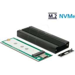 DELOCK 42600 - Caja externa para SSD M.2 NVMe PCIe, USB 3,1