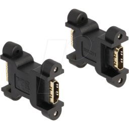 DELOCK 66068 - Adaptador HDMI hembra a hembra con conexión de tornillo