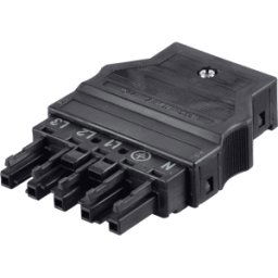 WAGO 770-105 - WINSTA® MIDI, conector hembra de 5 polos, con carcasa de protecc