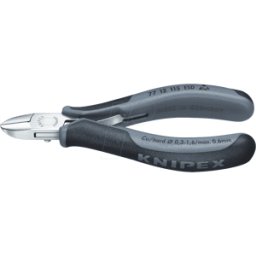 KNIPEX KN 77 12 115 ESD - Alicates de corte diagonal ESD, redondos, 160 mm, con bisel