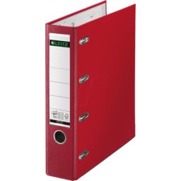 LEITZ 10120025 - Carpeta doble PP, a4, 2x a5 transversal, rojo