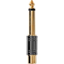 NEDIS N CABW23935BKG - Conector jack mono de 6,3 mm a conector hembra RCA