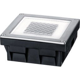PAULMANN PLM 93774 - Luz solar LED, luz de piso empotrada, plata, IP67