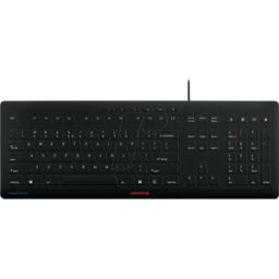 CHERRY JK-8502EU-2 - Teclado, USB, negro, con membrana protectora, US, QWERTY