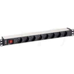 EQUIP 333293V2 - Regleta, interruptor con 8 tomas
