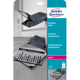 AVERY ZWECKFORM FOLIE 3562 - Lámina superior, DIN a4, para impresora láser S/W,
