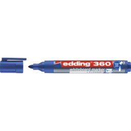 EDDING 360BL - Marcador para pizarra blanca, 1,5 - 3,0 mm, azul